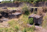 The two turbine pits can be seen mid picture (the box like concrete structures). 2006.